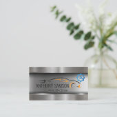 Car Logo Metallic | Zahnschlüssel Visitenkarte (Stehend Vorderseite)