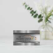 Car-Logo Metallisch gegossen Industrie Visitenkarte (Stehend Vorderseite)