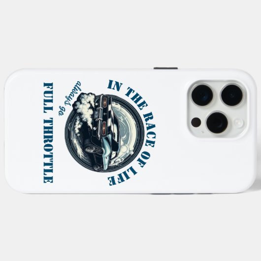 Car Lover Full Throttle Case-Mate iPhone Hülle (Rückseite (Horizontal))