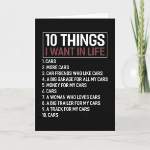 Car Lover Mechanic Muscle Car Enthusiast Geschenki Karte