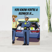 Car Matratze Funny Redneck Joke Birthday Karte (Vorderseite)