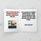 Car Matratze Funny Redneck Joke Birthday Karte (Innenseite)