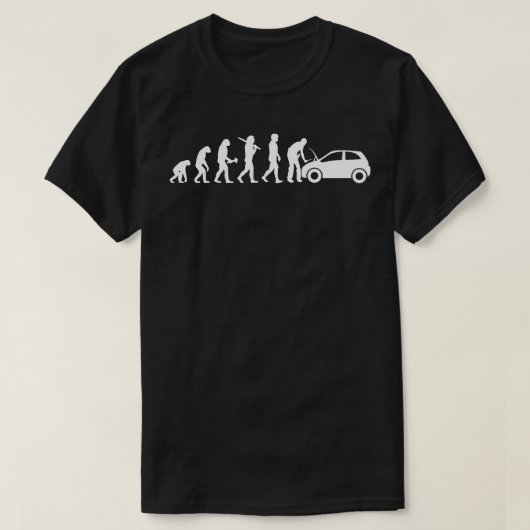 Car Mechanic Auto Mechanic Evolution Vehicle Gift T-Shirt (Design vorne)