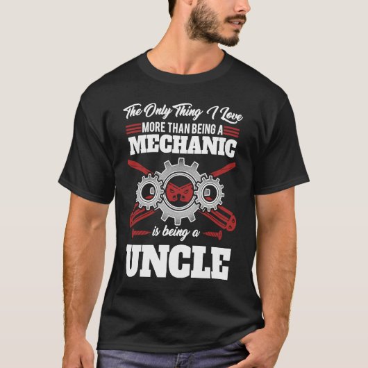 Car Mechanic Car Workshop Uncle Father's Day T-Shirt (Vorderseite)