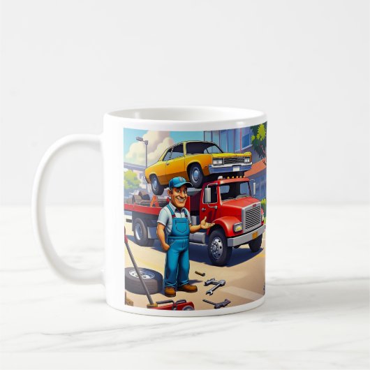 " CAR MECHANIC " KAFFEETASSE (Links)