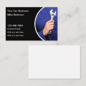 Car Mechanic Simple Business Cards Visitenkarte (Vorne/Hinten)