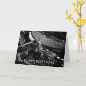 Car Motor Happy Birthday Card Karte (Gelbe Blume)