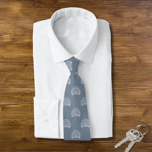 Car Muster Lapis Gray Figaro Figarations Neck Tie Krawatte