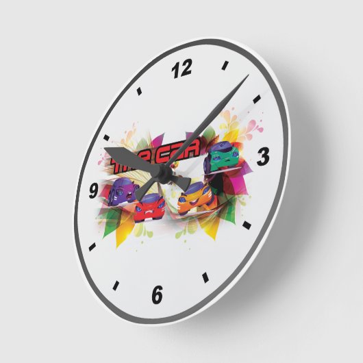 Car Of Clock Runde Wanduhr (Winkel)