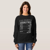 Car Painter Hourly Rate Auto Body Painter Sweatshirt (Vorne ganz)