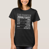 Car Painter Hourly Rate Auto Body Painter T-Shirt (Vorderseite)