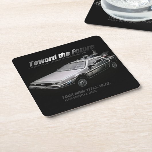 Car：Paper Coaster Rechteckiger Pappuntersetzer (angewinkelt)