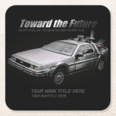 Car：Paper Coaster Rechteckiger Pappuntersetzer (Vorderseite)