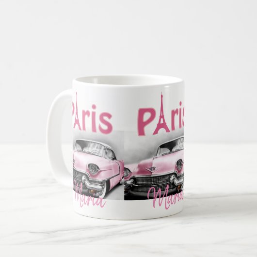 Car Paris Frankreich Tasse (Vorderseite Links)