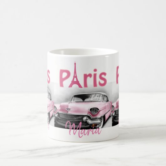 Car Paris Frankreich Tasse (Mittel)