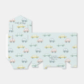 Car Pattern Blue Boy Baby Dusche Geschenkschachtel (Ungefaltet)