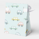 Car Pattern Blue Boy Baby Dusche Geschenkschachtel (Rückseite)