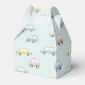 Car Pattern Blue Girl Baby Showbox Geschenkschachtel (Rückseite)
