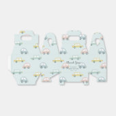Car Pattern Blue Girl Baby Showbox Geschenkschachtel (Ungefaltet)