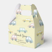 Car Pattern Yellow Girl Baby Dusche Box Geschenkschachtel (Vorderseite)