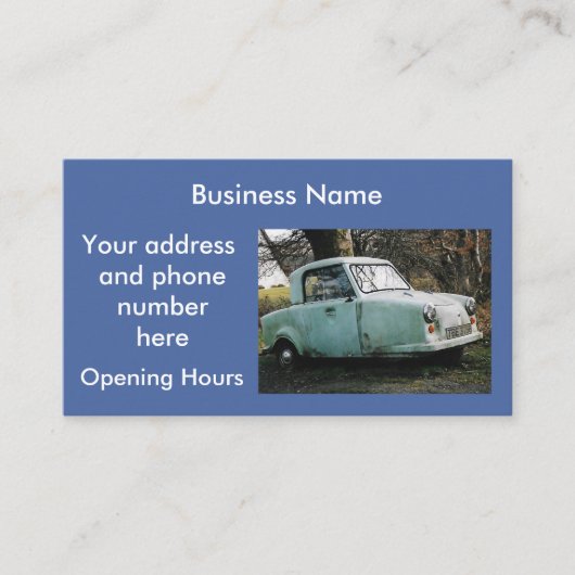 Car Personalisiert Business Card Visitenkarte (Vorderseite)