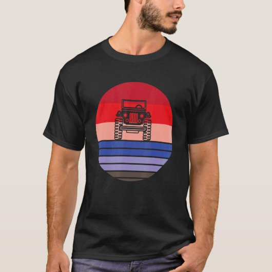 CAR Quad Bike Off Roading 5X5 Mudding Enthusiast T-Shirt (Vorderseite)
