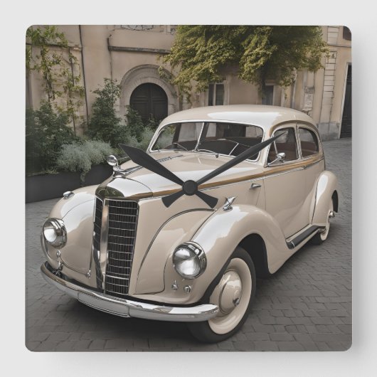 CAR QUADRATISCHE WANDUHR (Vorderseite)