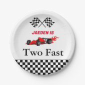 Car Race Junge 2. Party Pappteller (Vorderseite)