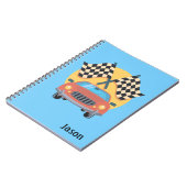 Car Racing Auto Themed Notebook Notizblock (Linke Seite)