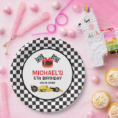 Car Racing Birthday Pappteller (Party)