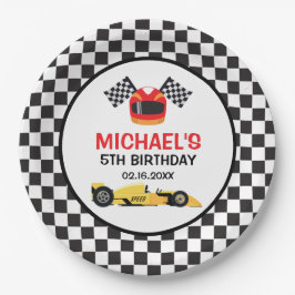 Car Racing Birthday Pappteller