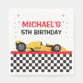 Car Racing Party Serviette (Vorderseite)