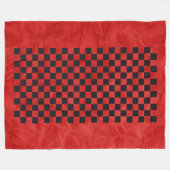 Car Racing / Schachmuster + Ihr Backgr. Ideen Fleecedecke (Vorderseite (Horizontal))