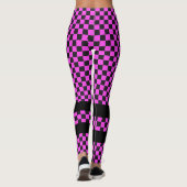 Car Racing / Schachmuster + Ihr Backgr. Ideen Leggings (Rückseite)