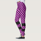 Car Racing / Schachmuster + Ihr Backgr. Ideen Leggings (Links)