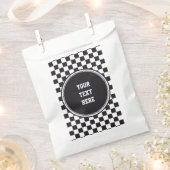 Car Racing / Schachmuster + Ihr Backgr. & Text Geschenktütchen (Ausgeschnitten)