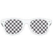 Car Racing / Schachmuster + Ihr Backgr. & Text Sonnenbrille (Vorderseite)