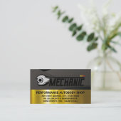 Car Repair Logo Wrenches | Auto Shop Care Visitenkarte (Stehend Vorderseite)