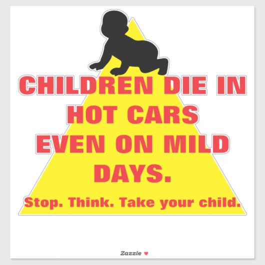 Car Safety Window Sticker Children Safety (Blatt)