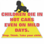 Car Safety Window Sticker Children Safety (Vorderseite)