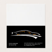 Car Salesman | Autosymbol Visitenkarten (Außenseite Aufgefaltet)