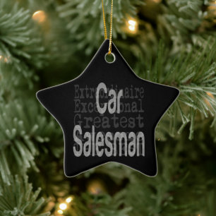 Car Salesman Extraordinaire Keramik Ornament