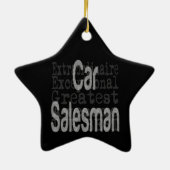 Car Salesman Extraordinaire Keramik Ornament (Hinten)