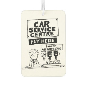 Car Service Center Mechanik und Stoßdämpfer Autolufterfrischer