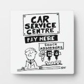 Car Service Center Mechanik und Stoßdämpfer Fotoplatte (Vorderseite)