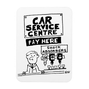 Car Service Center Mechanik und Stoßdämpfer Magnet