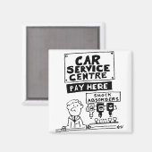 Car Service Center Mechanik und Stoßdämpfer Magnet (Vorderseite/Rückseite)