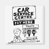 Car Service Center Mechanik und Stoßdämpfer Magnet (Vorne)