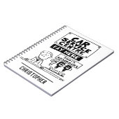 Car Service Center Mechanik und Stoßdämpfer Notizblock (Linke Seite)