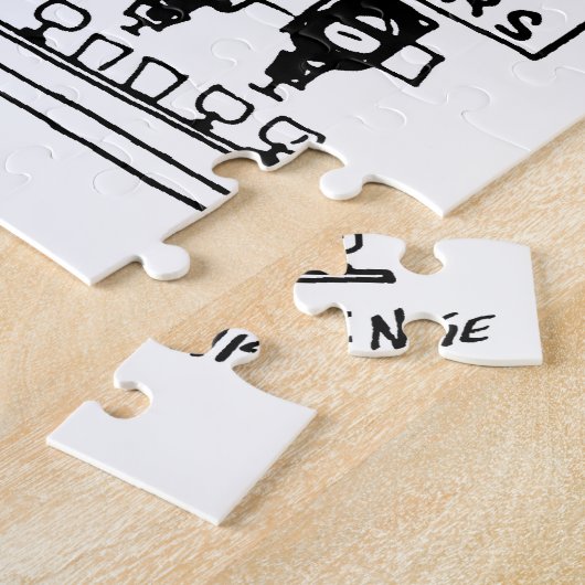 Car Service Center Mechanik und Stoßdämpfer Puzzle (Seite)